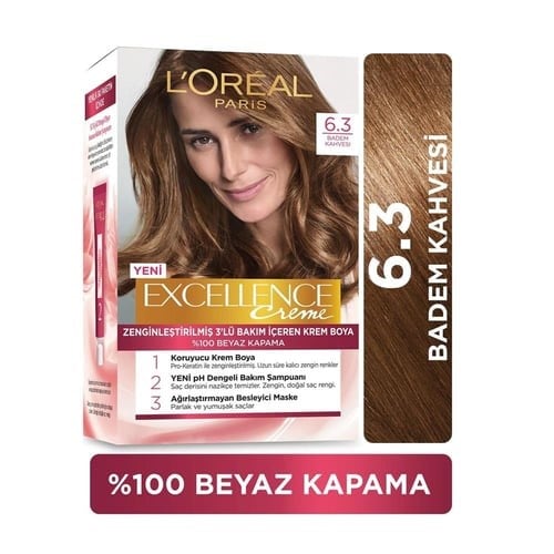 Paris Saç Boyasi & Excellence Intense 6.30 Badem Kahvesi