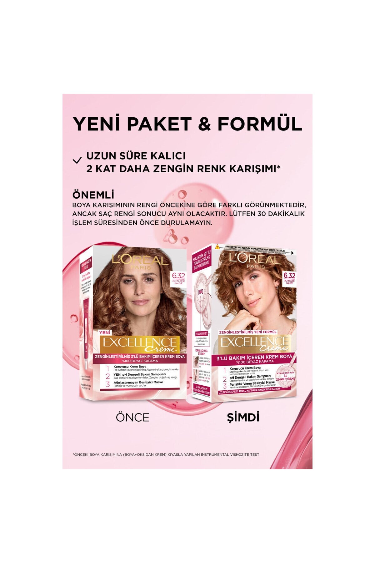 Paris Saç Boyasi & Excellence Intense 6.32 Altin Açık Kahve