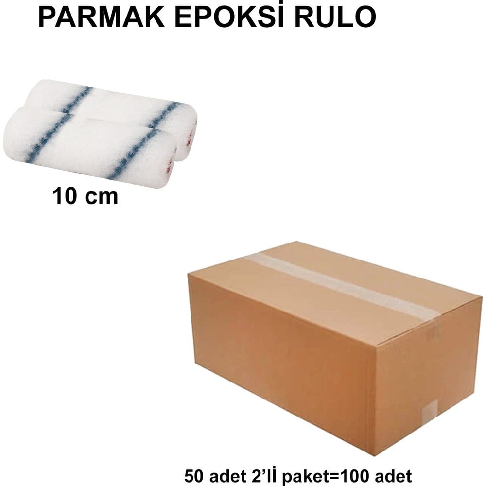 Parmak epoksi rulo yedek, 10 cm (2'li), 100 adet