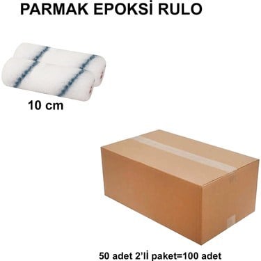 Parmak epoksi rulo yedek, 10 cm (2'li), 100 adet