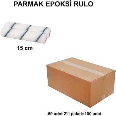 Parmak Epoksi Rulo Yedek 15 cm (2'Lİ)-100 Adet Yüksek Kalite