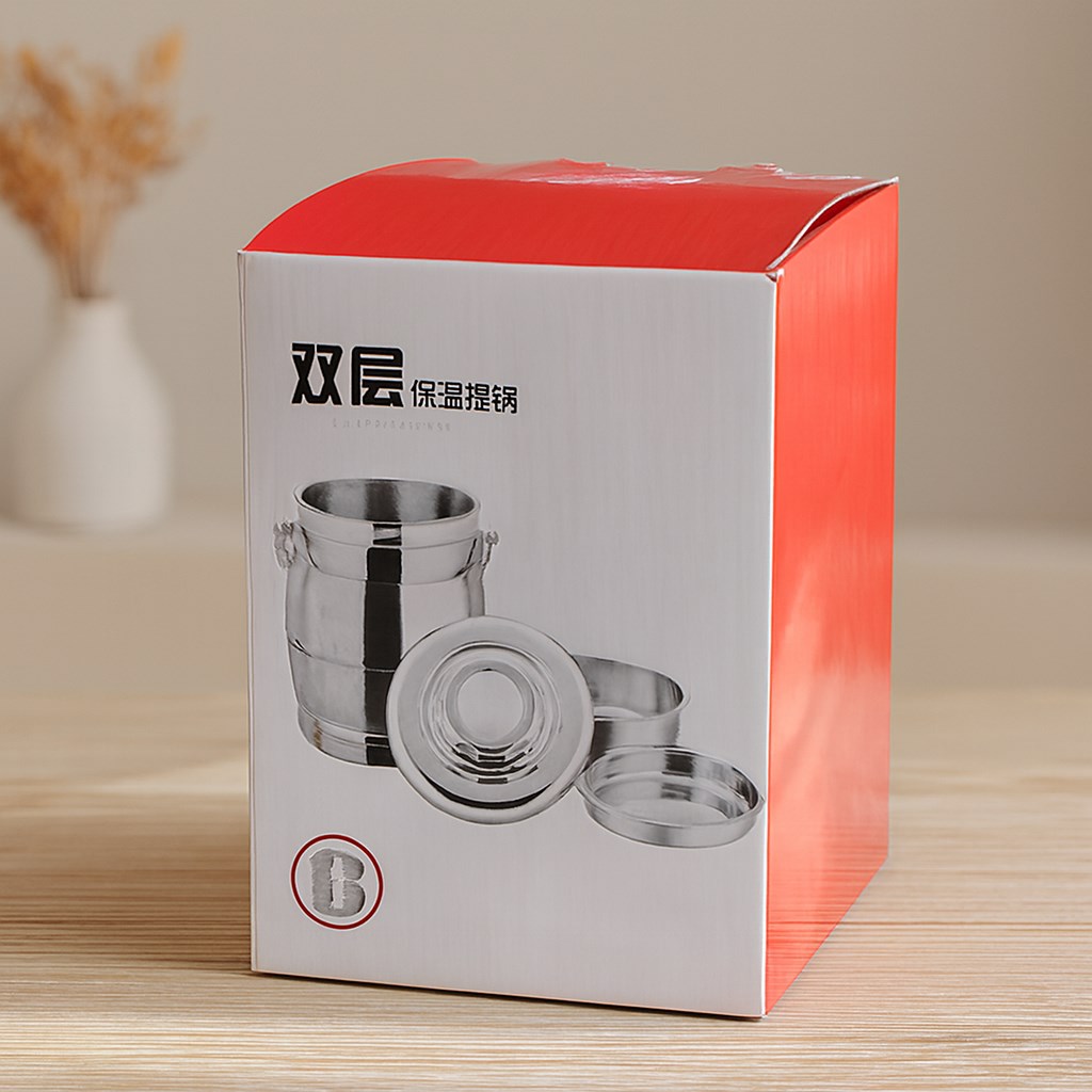 Paslanmaz Çelik 3lü Sefer Tası 1.6L (200+500+900 ml) Metal Kulplu