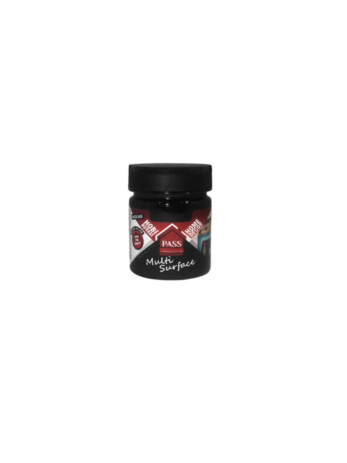 Pass Multi Surface Hobi Boyası 120 cc 1099 Karbon Siyah