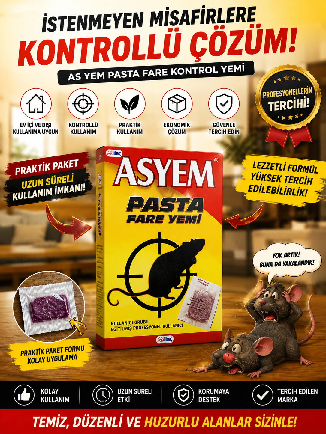 Pasta Fare Kontrol Yemi Pratik Paketli Kontrollü Kullanım