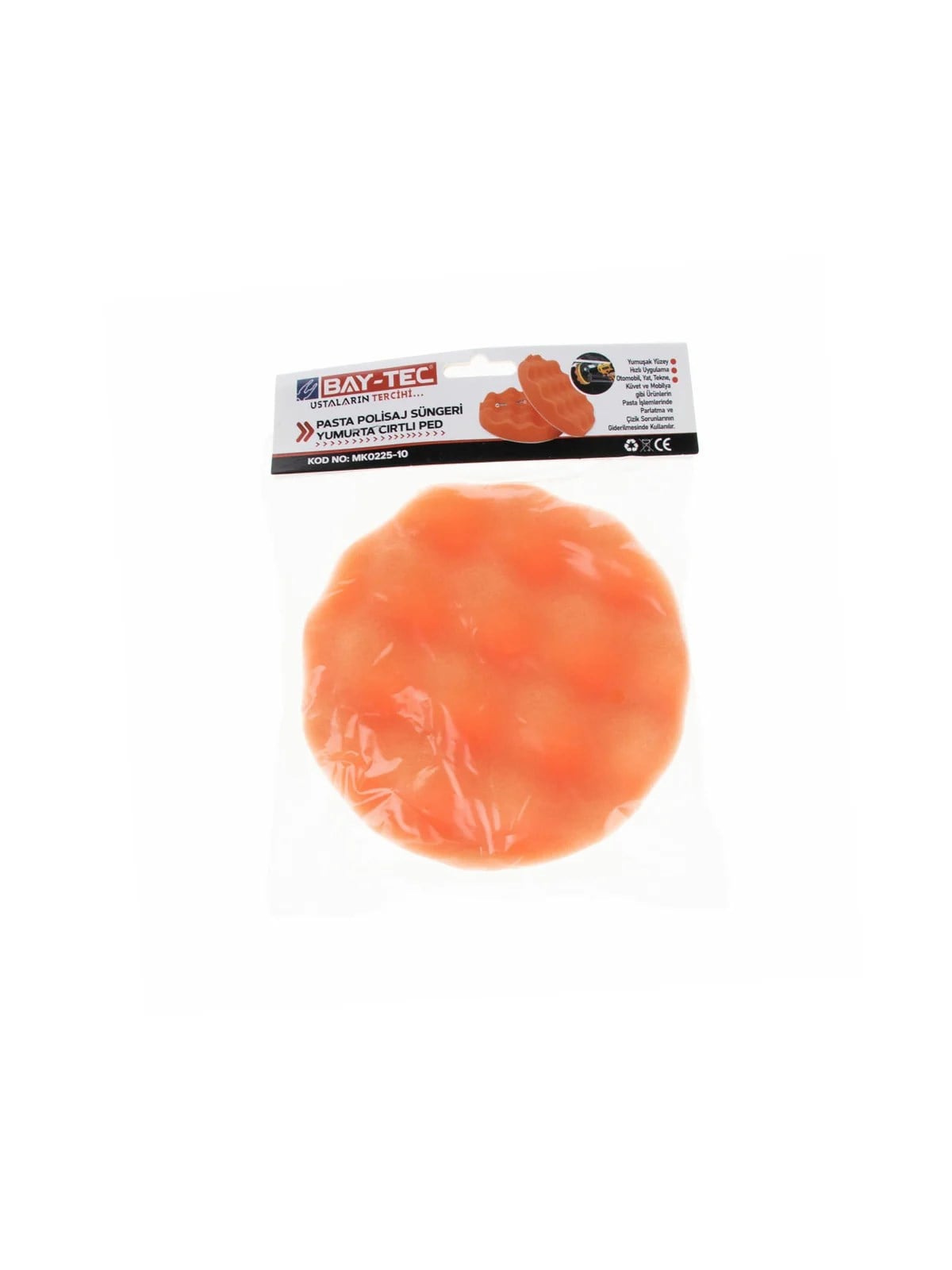 Pasta Polisaj Süngeri Yumurta Cırtlı Ped MK0225-10