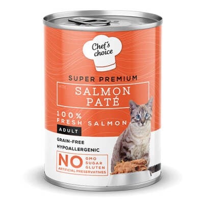 Pate Somonlu Tahılsız Yetişkin Kedi Konservesi 400 Gr