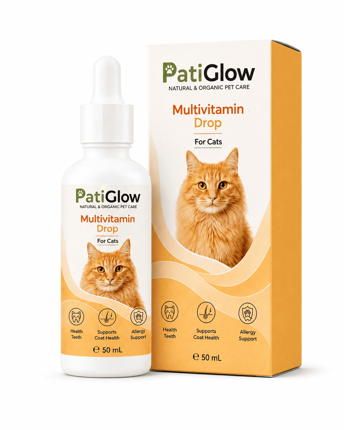 PatiGlow Kedi Multivitamin Damla 50 ml