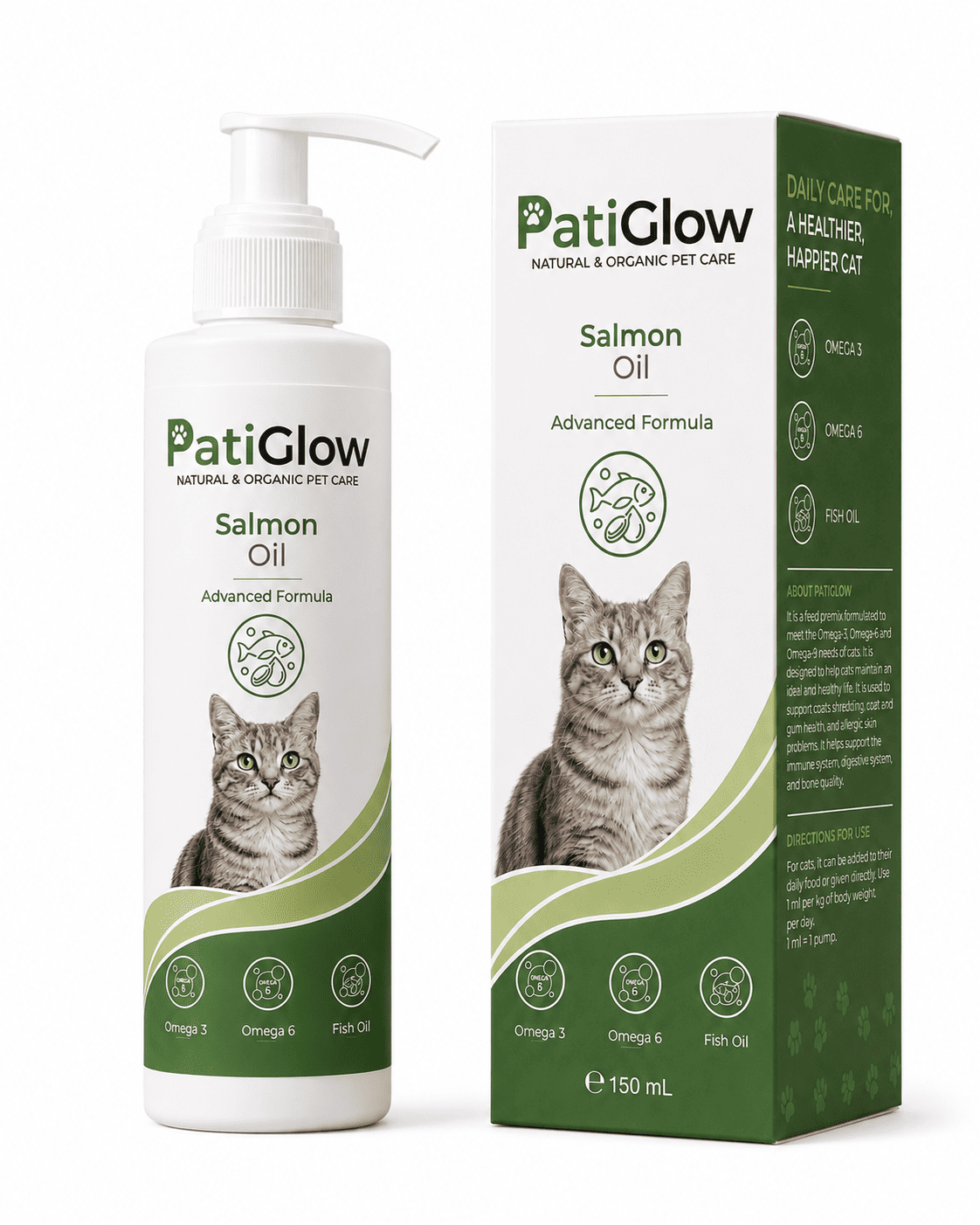 PatiGlow Kedi Somon Yağı 50 ml