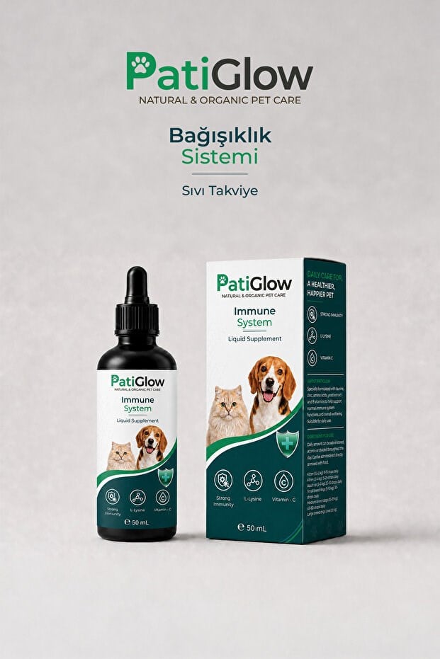 PatiGlow Kedi ve Köpek Bağışıklık Destek Damlası 50 ml