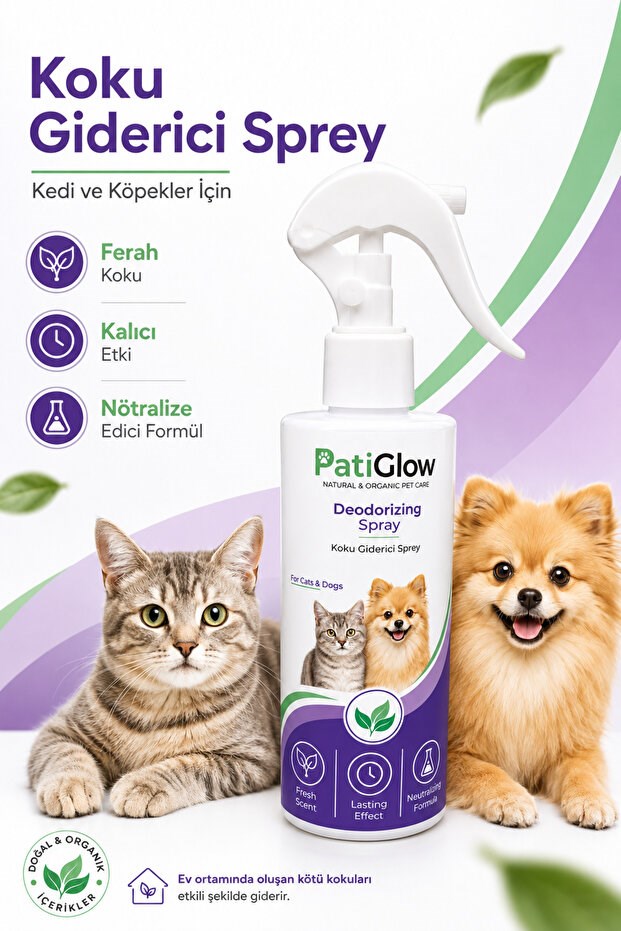PatiGlow Kedi ve Köpek Koku Giderici Sprey