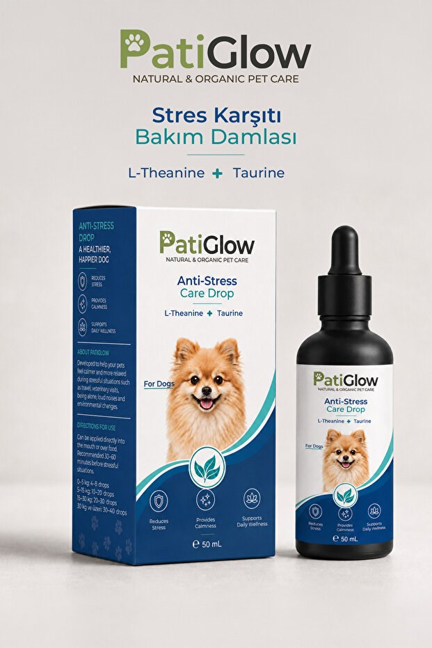 PatiGlow Köpek Anti-Stres Bakım Damlası 50 ml