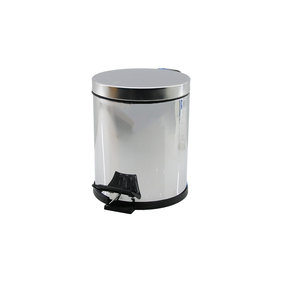 Pedallı Çöp Kovası 3 L Krom Metal