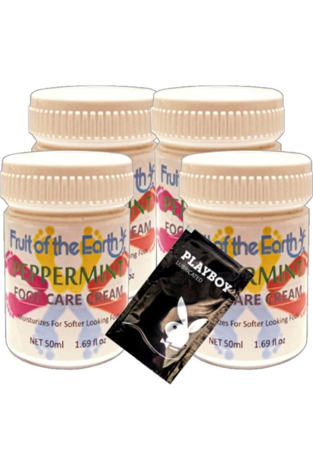 Peppermint 4 Tane Birden Ayakların Bakımı Ve Kokusu Bakım Kremi 50 Ml + 1 Hediye Jel
