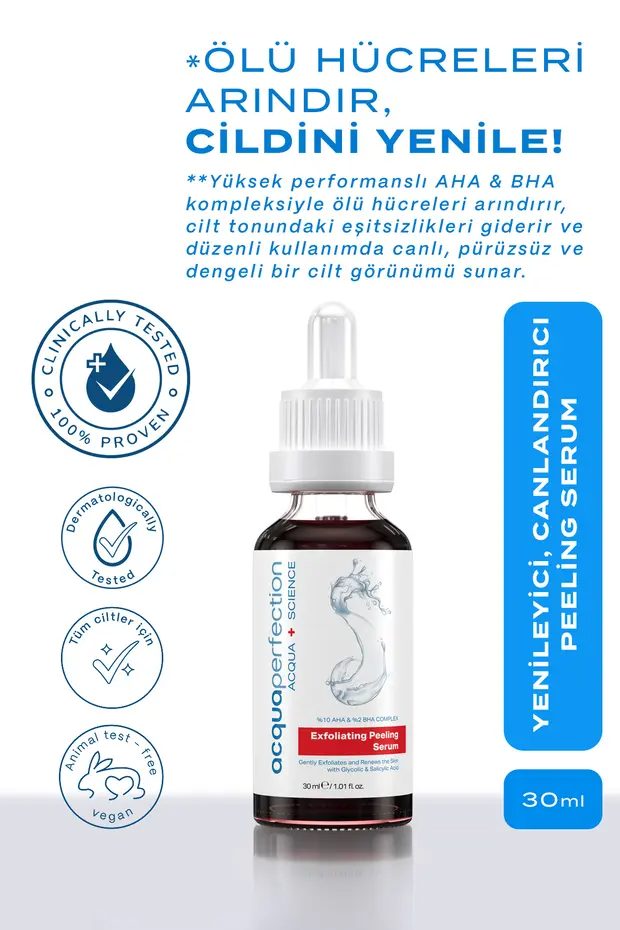 Perfection Exfoliating Cilt Tonu Eşitleyici Ve Yenileyici Peeling Serum 30 Ml