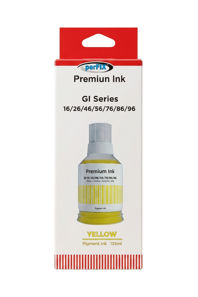 perFIX Canon  PF GI-46Y - GI-56Y Sarı Şişeli  Mürekkep 130ml