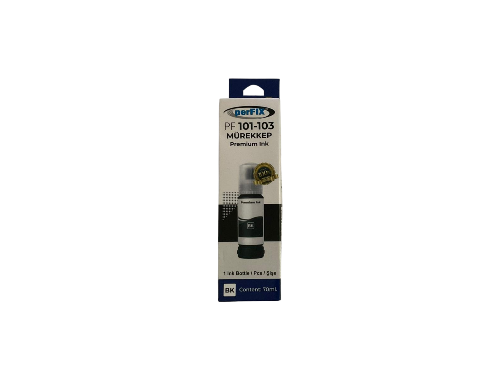 perFIX PF T103BK  Siyah Şişeli Mürekkep (70 ml )