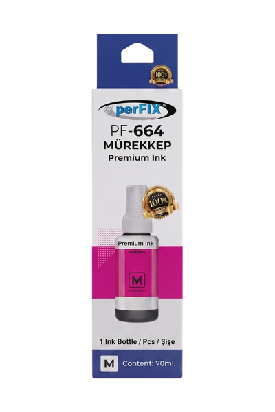 perFIX PF T6734  Sarı Şişeli Mürekkep (70 ml )