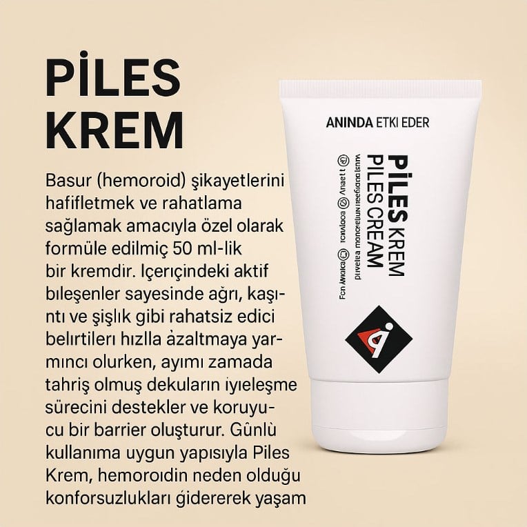 Piles Krem Analbakım 50 ml Krem 1 Adet