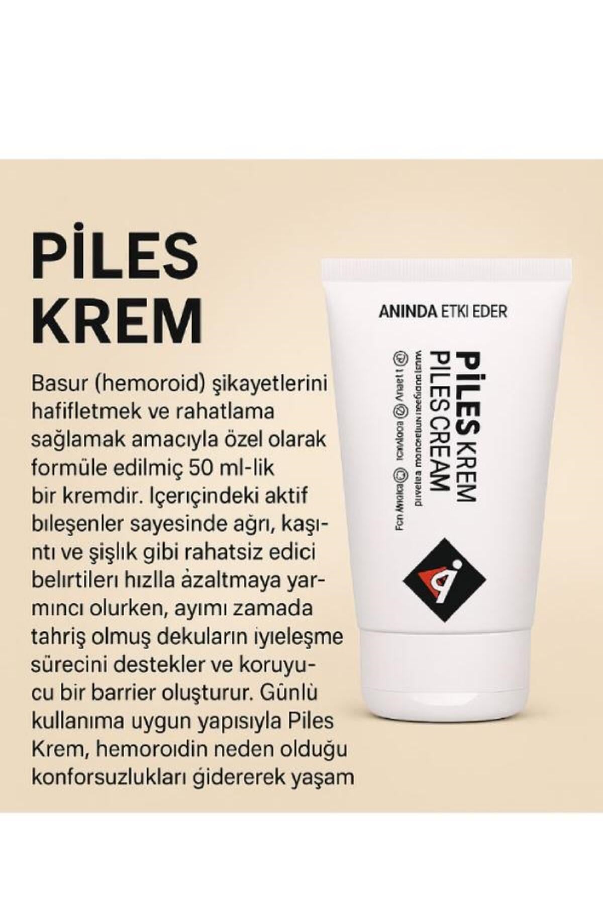 Piles Rahatlamanız İçin  Yeni Formüllü Çözümünüz Bakım Kremi 50 ml x 2 adet
