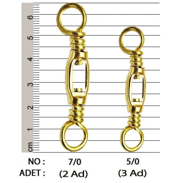 Pirinç Fırdöndü Trolling Brass - NO-5-0