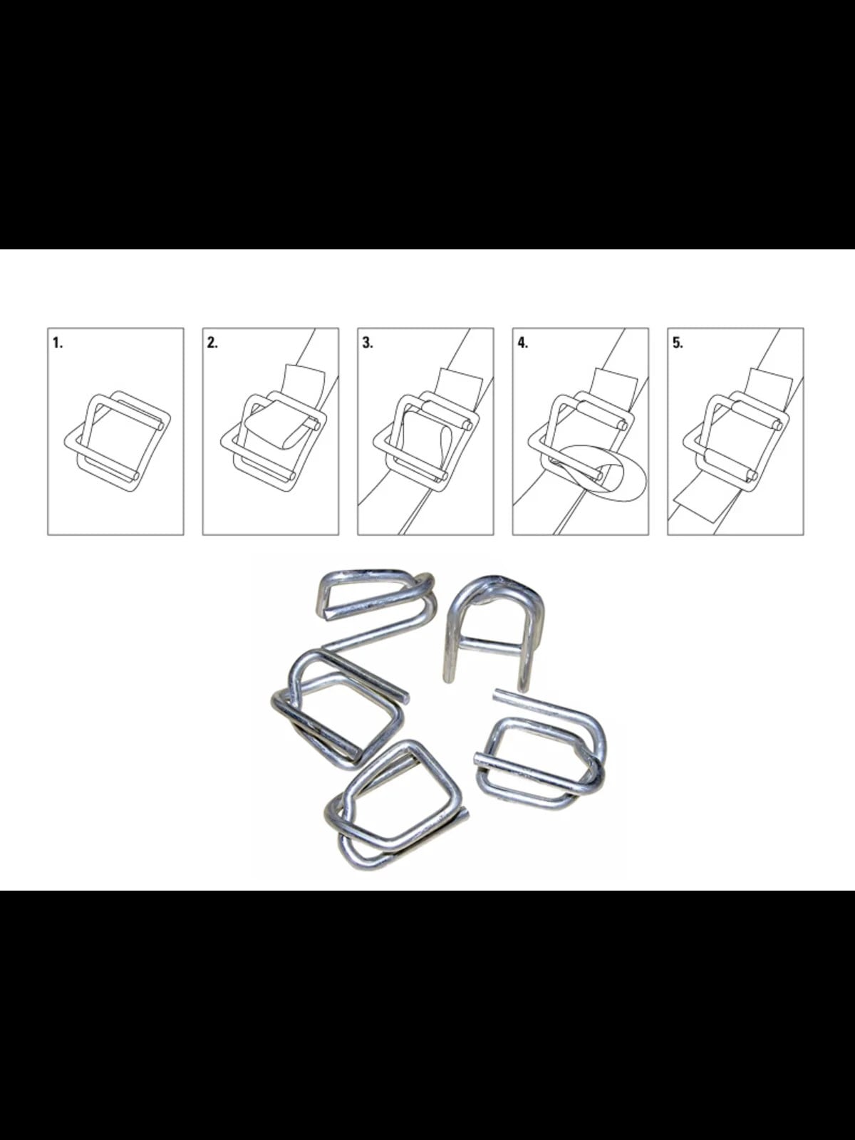 Plastik Çember Bukle Tel Toka 25 mm