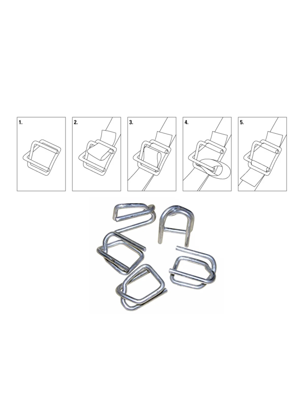 Plastik Çember Bukle Tel Toka 25 mm