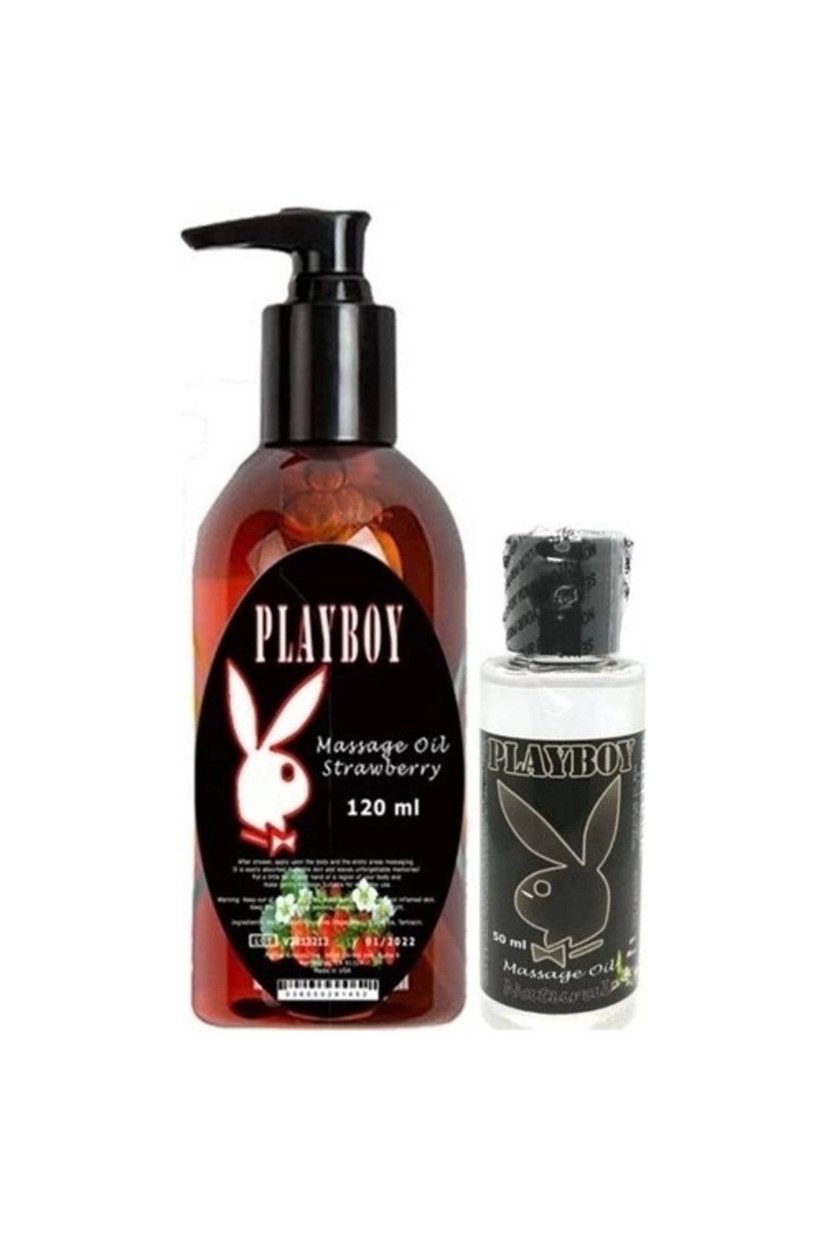 Playboy Aromaterapi Çilek Massage Oil 120 ml Natural Aromalı Massage Vücut Masaj Yağı 50 ml