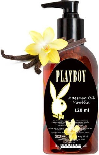 Playboy Vanılla Massage Oil 120 ml Vanilya Aromalı Vücut Masaj Yağı 5li