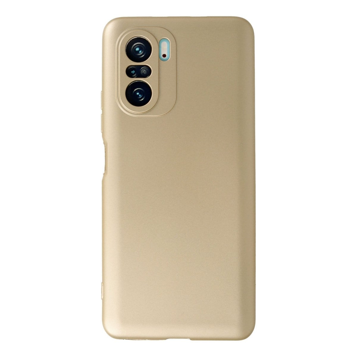 Poco F3 Kılıf First Silikon - Gold