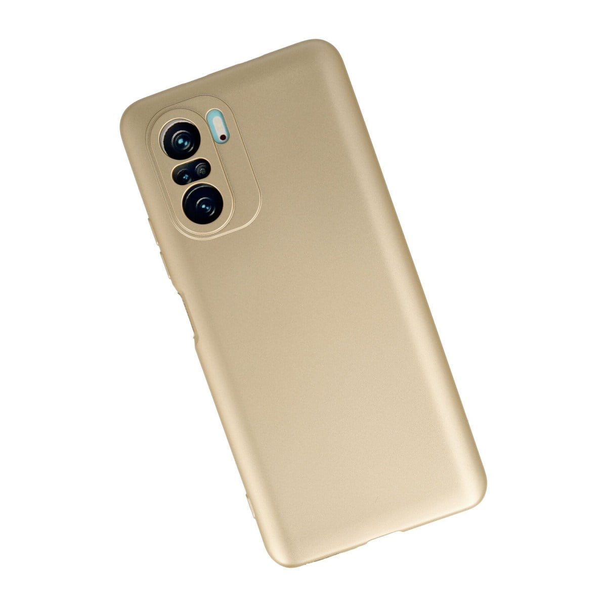 Poco F3 Kılıf First Silikon - Gold