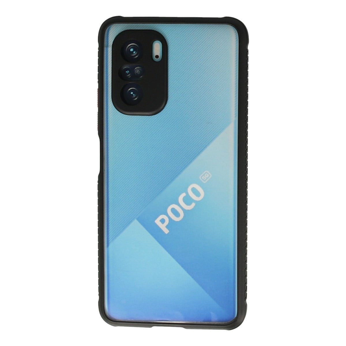 Poco F3 Kılıf Miami Şeffaf Silikon - Siyah