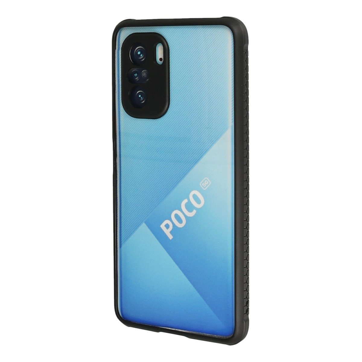 Poco F3 Kılıf Miami Şeffaf Silikon - Siyah