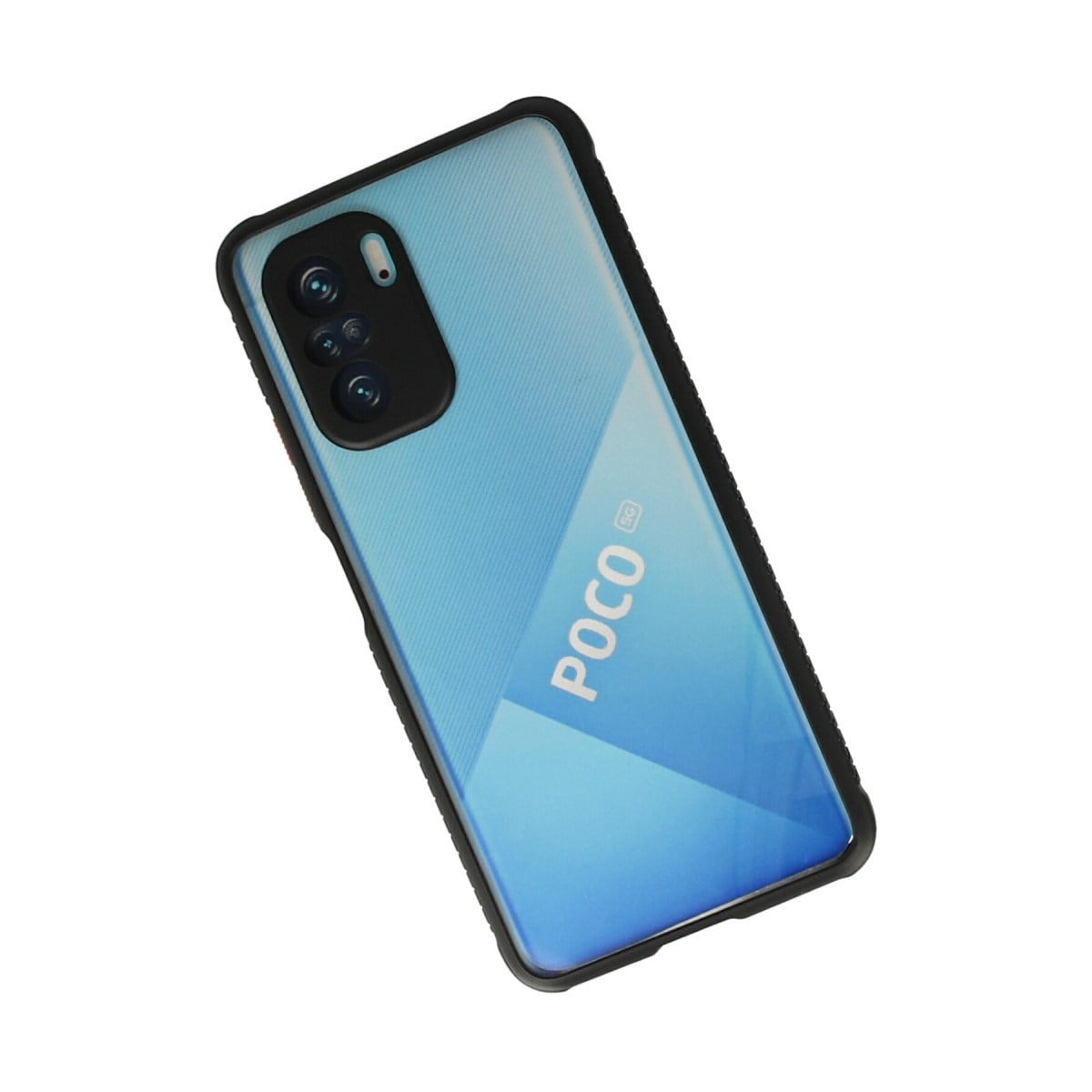 Poco F3 Kılıf Miami Şeffaf Silikon - Siyah