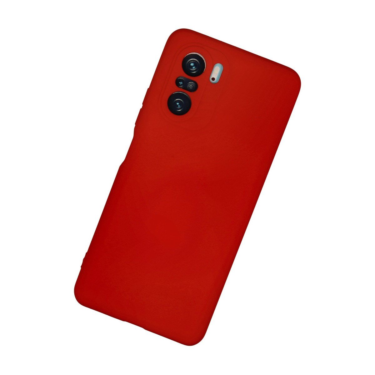 Poco F3 Kılıf Nano içi Kadife Silikon - Kırmızı