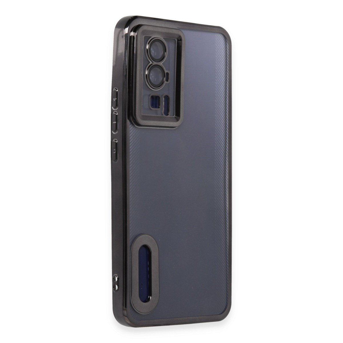 Poco F5 Pro Kılıf Slot Silikon - Siyah