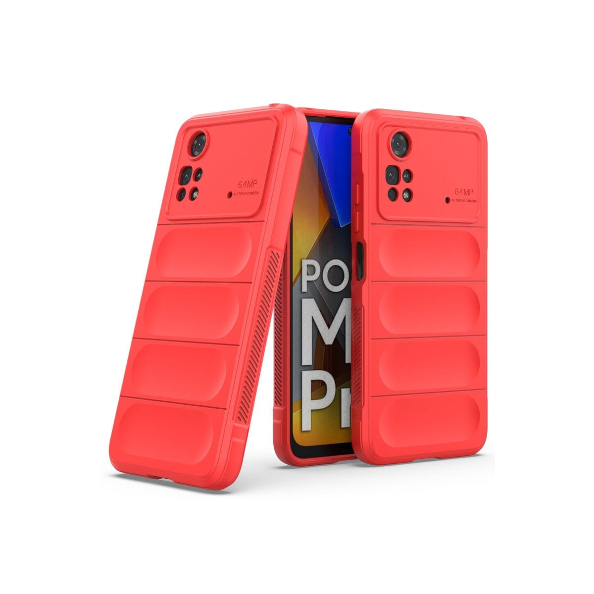 Poco M4 Pro 4G Kılıf Optimum Silikon - Kırmızı