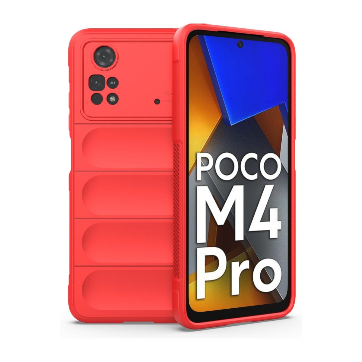 Poco M4 Pro 4G Kılıf Optimum Silikon - Kırmızı
