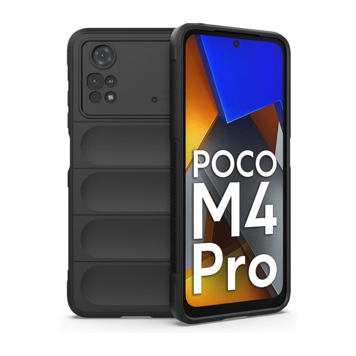 Poco M4 Pro 4G Kılıf Optimum Silikon - Siyah
