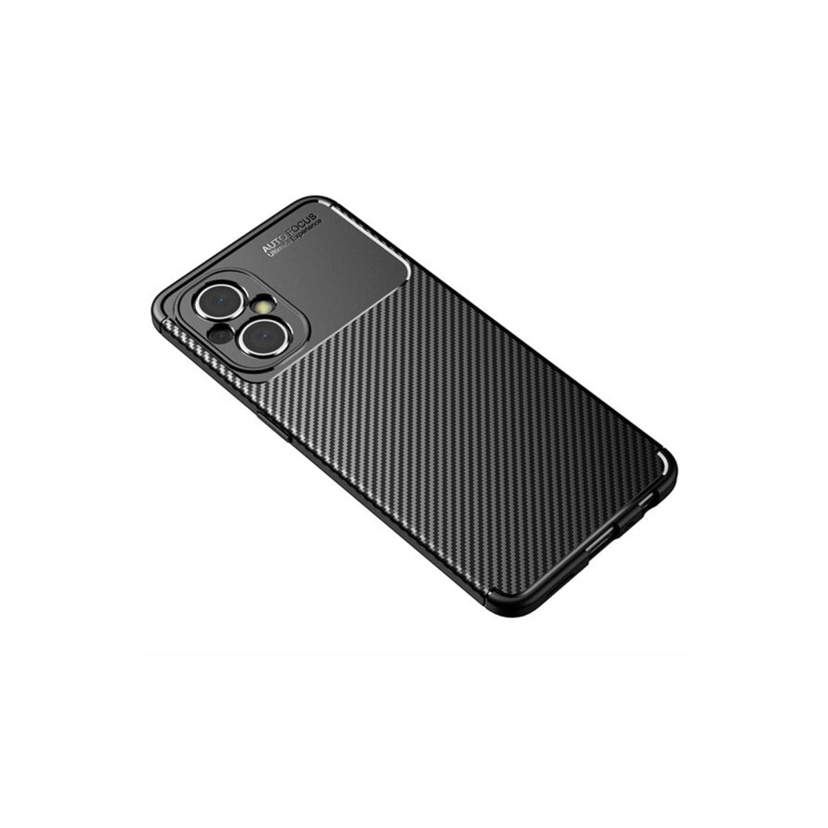 Poco M5 Kılıf Auto Focus Karbon Kapak - Siyah