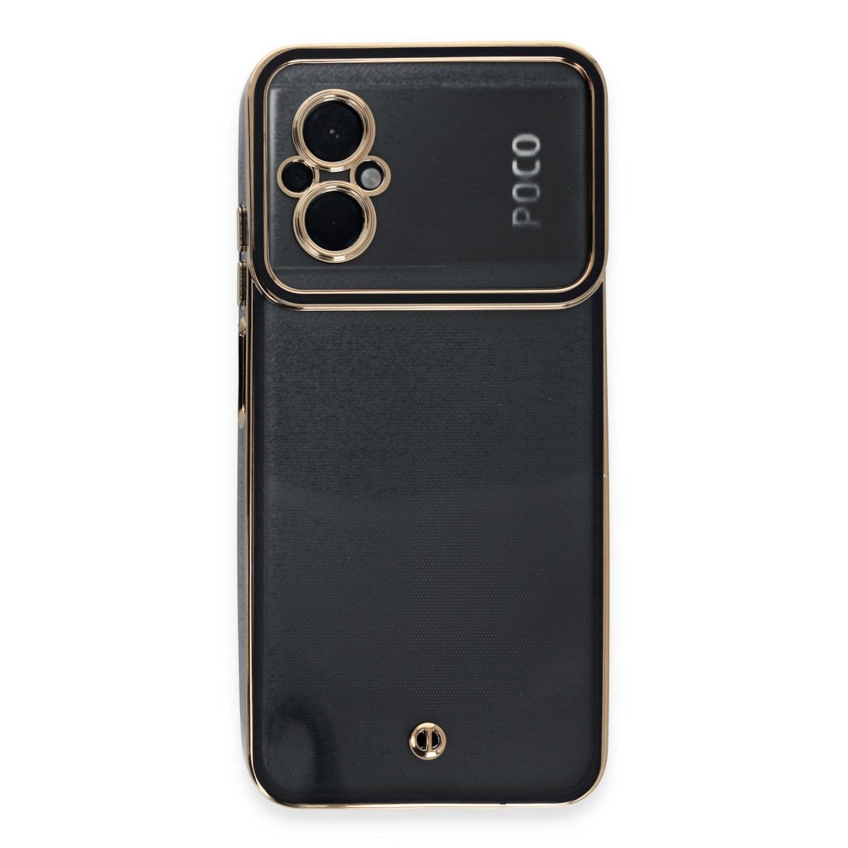 Poco M5 Kılıf Liva Lens Silikon - Siyah