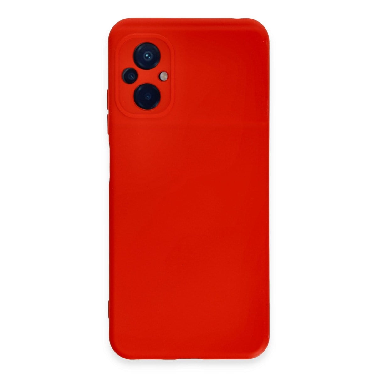 Poco M5 Kılıf Nano içi Kadife Silikon - Kırmızı