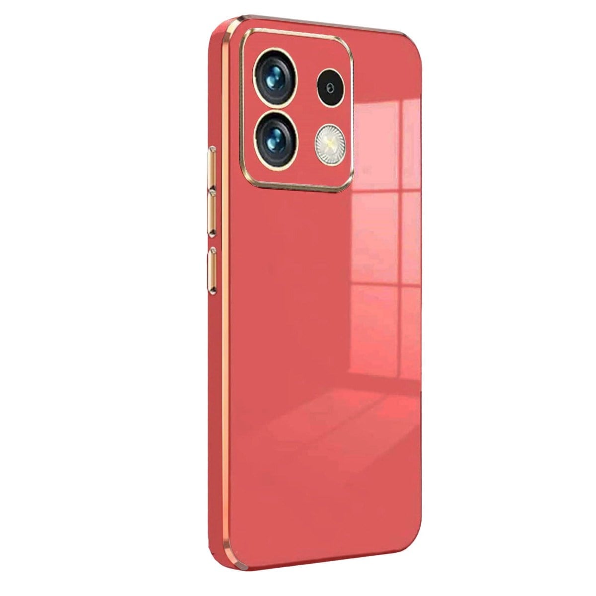 Poco M6 Pro 4G Kılıf Volet Silikon - Kırmızı