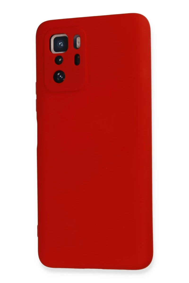 Poco X3 GT Kılıf Nano içi Kadife Silikon - Kırmızı