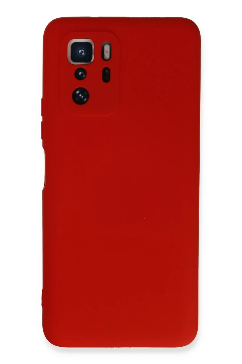 Poco X3 GT Kılıf Nano içi Kadife Silikon - Kırmızı