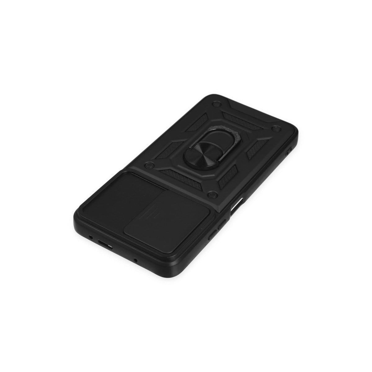 Poco X3 GT Kılıf Pars Lens Yüzüklü Silikon - Siyah