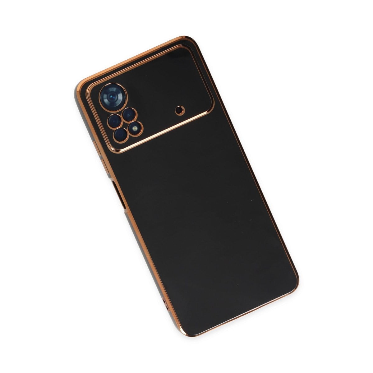 Poco X4 Pro 5G Kılıf Volet Silikon - Siyah