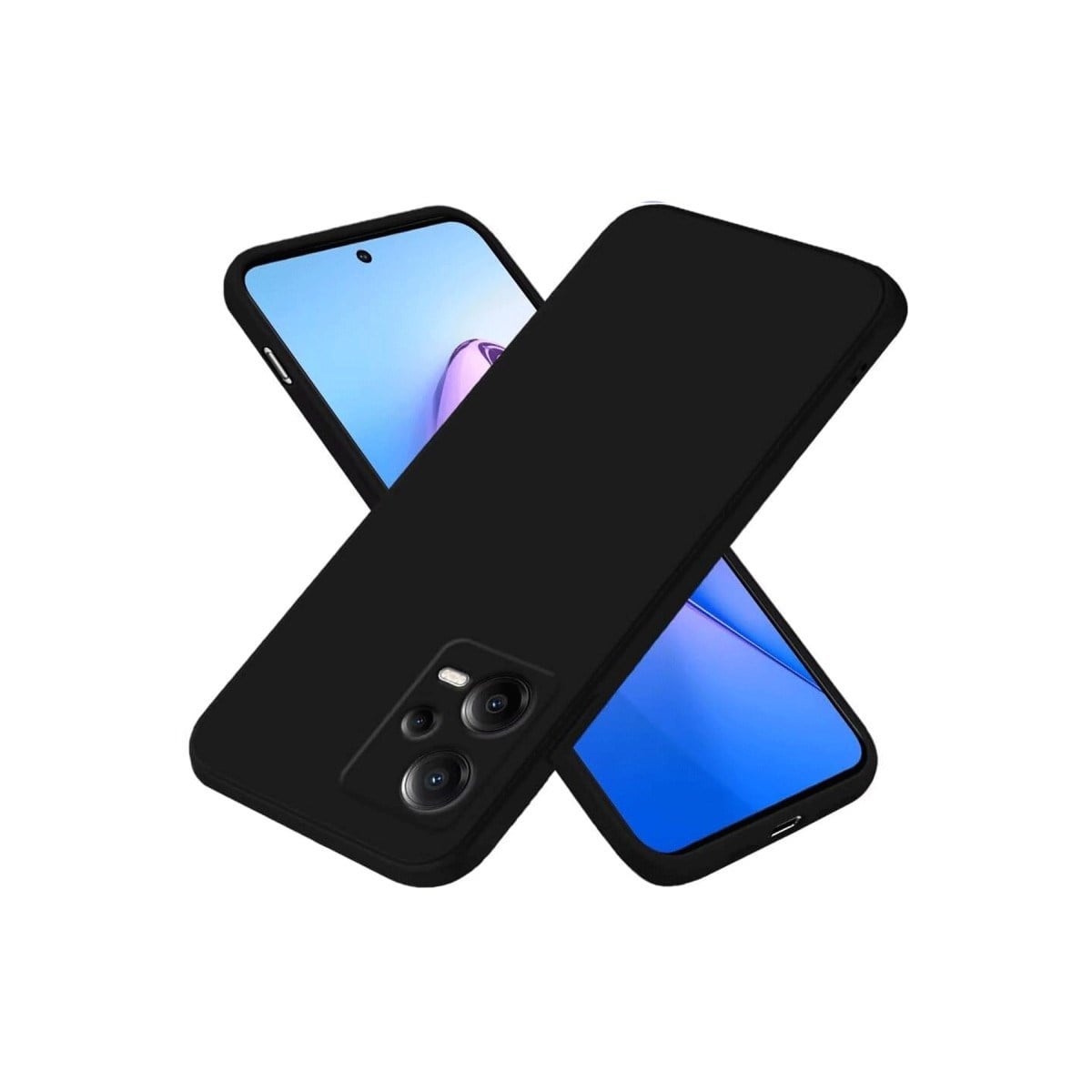 Poco X5 5G Kılıf First Silikon - Siyah