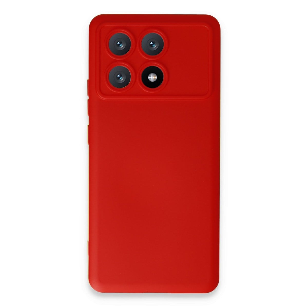 Poco X6 Pro Kılıf Nano içi Kadife Silikon - Kırmızı