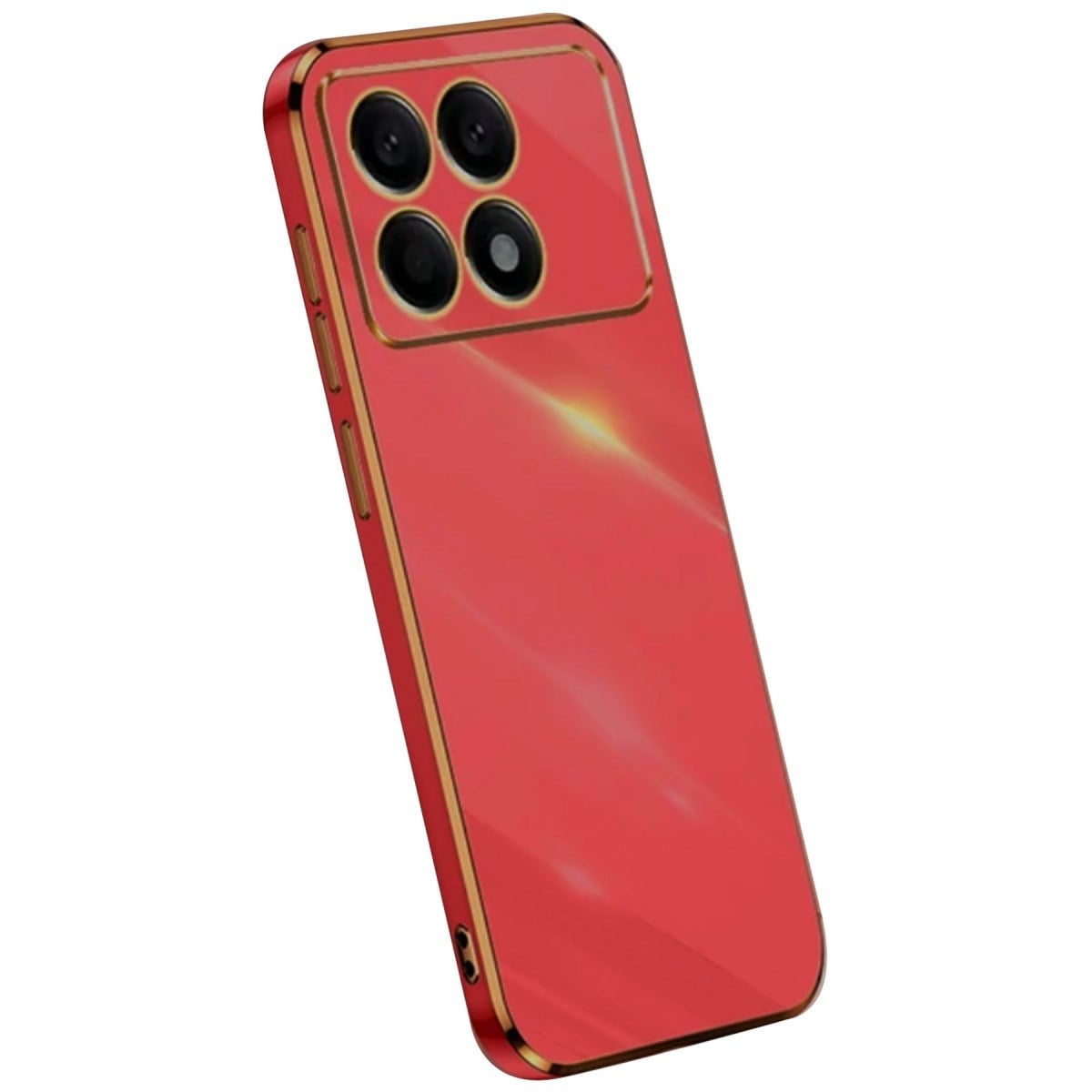 Poco X6 Pro Kılıf Volet Silikon - Kırmızı