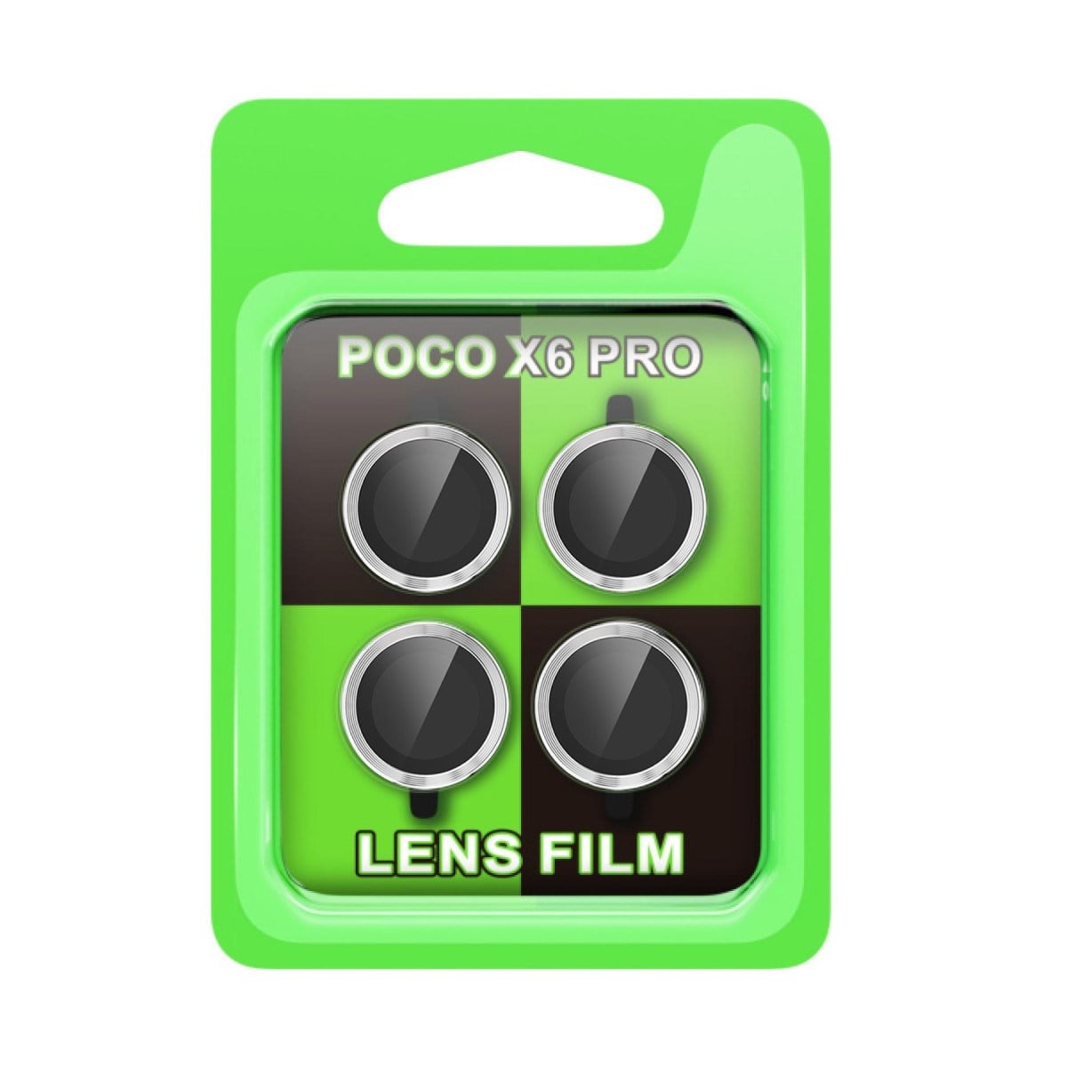 Poco X6 Pro Raze Metal Kamera Lens - Gümüş